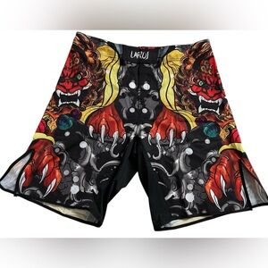 NWT LAFROI MMA BJJ Fight Shorts Large Oni Demon Graphic Grappling Training